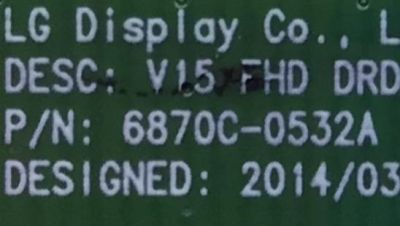 T-CON PARA TV HISENSE / NUMERO DE PARTE 6871L-3806B / 6870C-0532A / 3806B / PANEL JHD426N2F21-QL\\S1\FM\ROH / MODELO 43H5D - Imagen 3